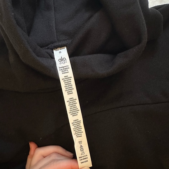 NWT alo yoga haze long sleeve sweatshirt black small - Picture 8 of 9